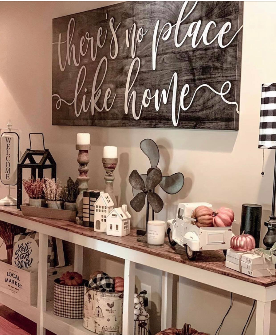 High - Quality Wood - Framed 'There's No Place Like Home' Wall Art, Ready to Hang