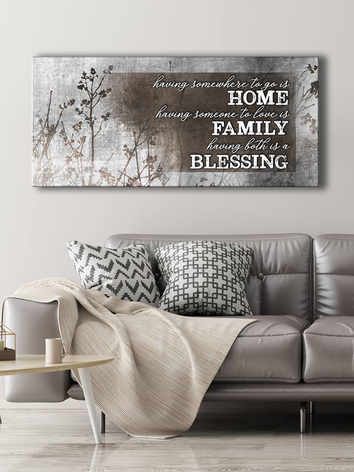 Hot Deal! Christian Home Blessing Family Wall Art with Wood Frame, Ready to Hang