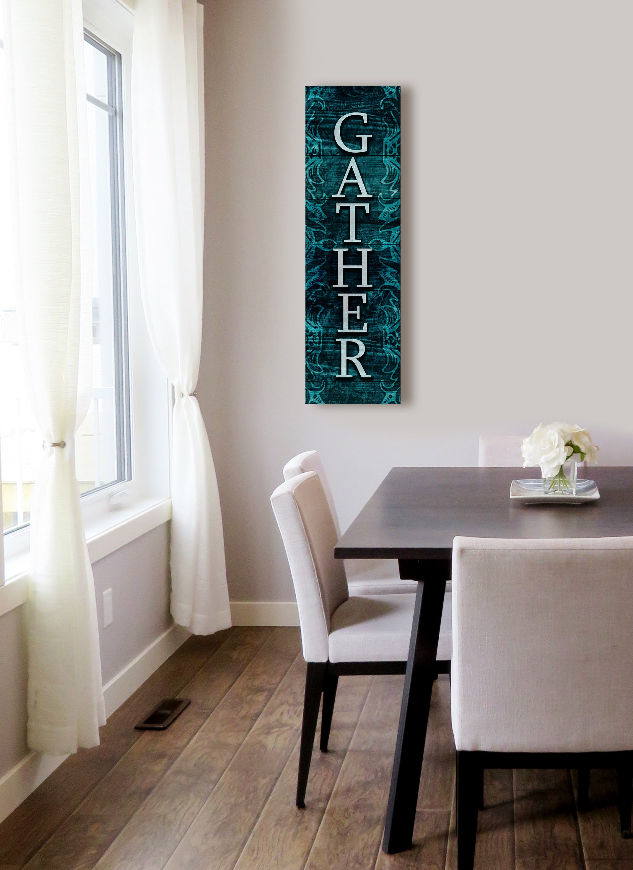 High - Quality Ready - to - Hang Wood - Framed Home Wall Art: Gather V5