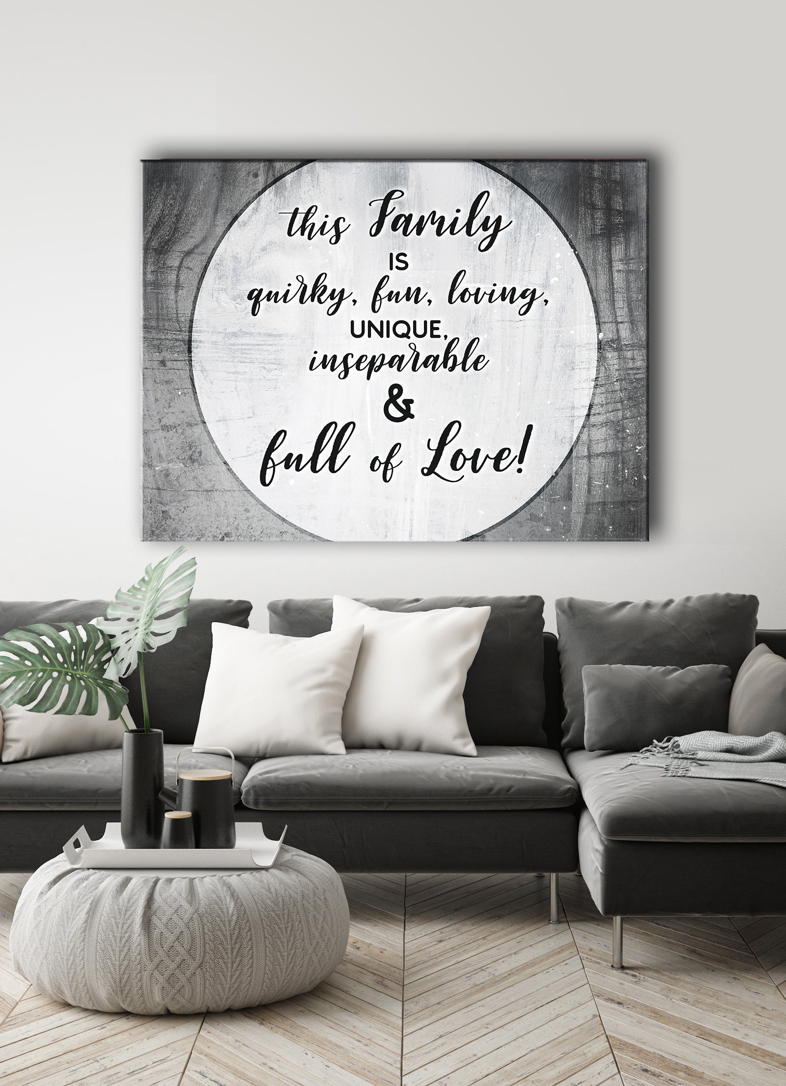 Quirky Family Wall Art (Wood Frame, Ready To Hang) - Buy 2, Save 20%