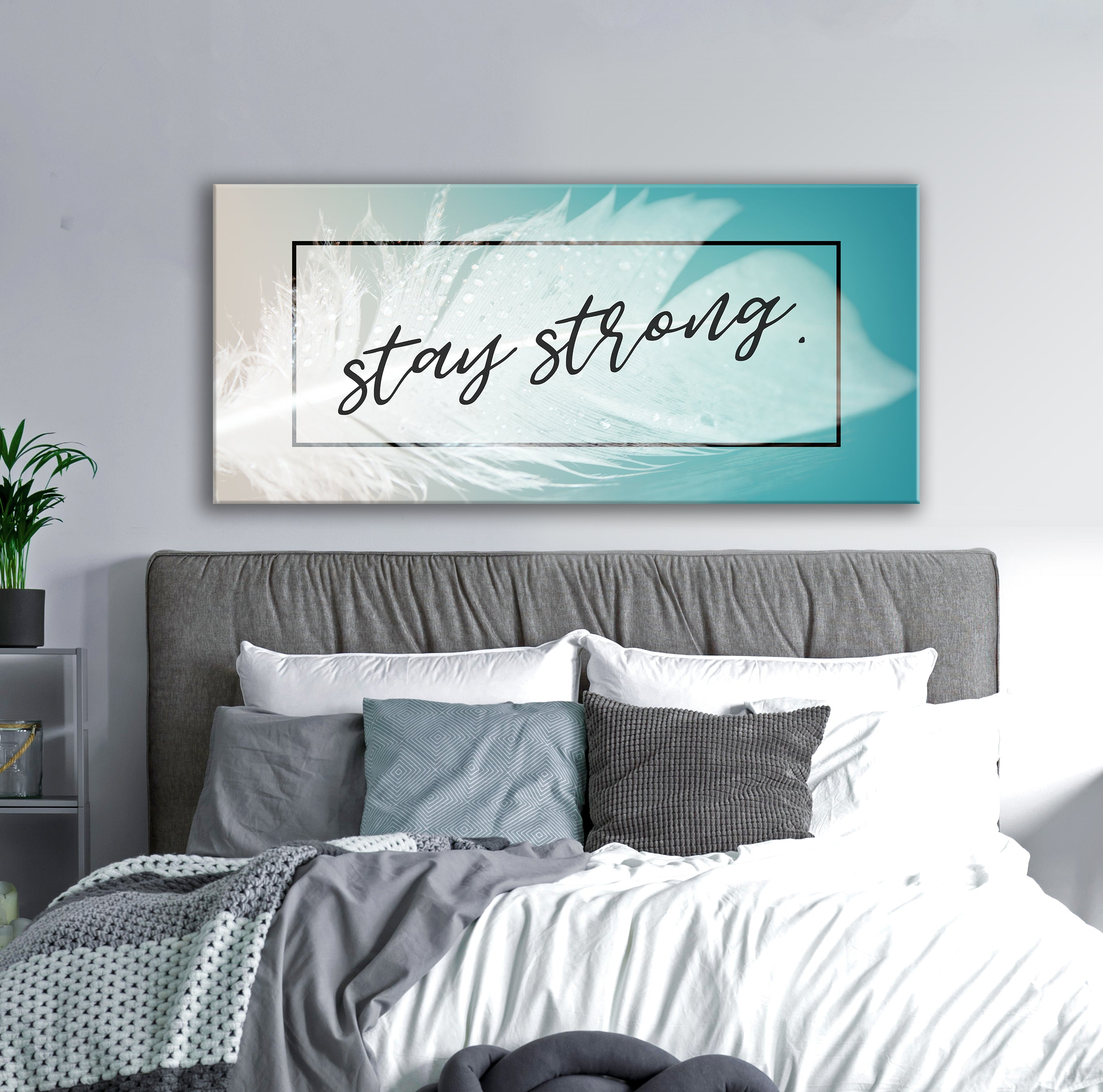 Hot Deal! Feather Wall Art with Wood Frame, Ready to Hang