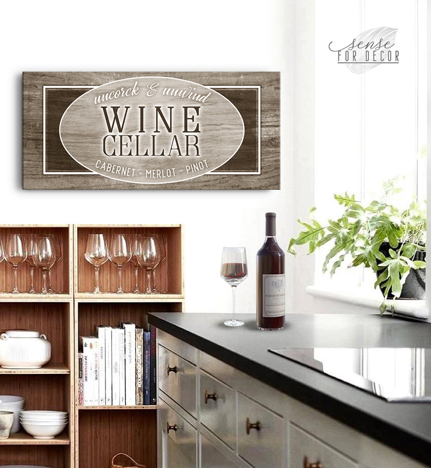 Exclusive Wine Wall Art: Ready - to - Hang Wine Cellar Sign