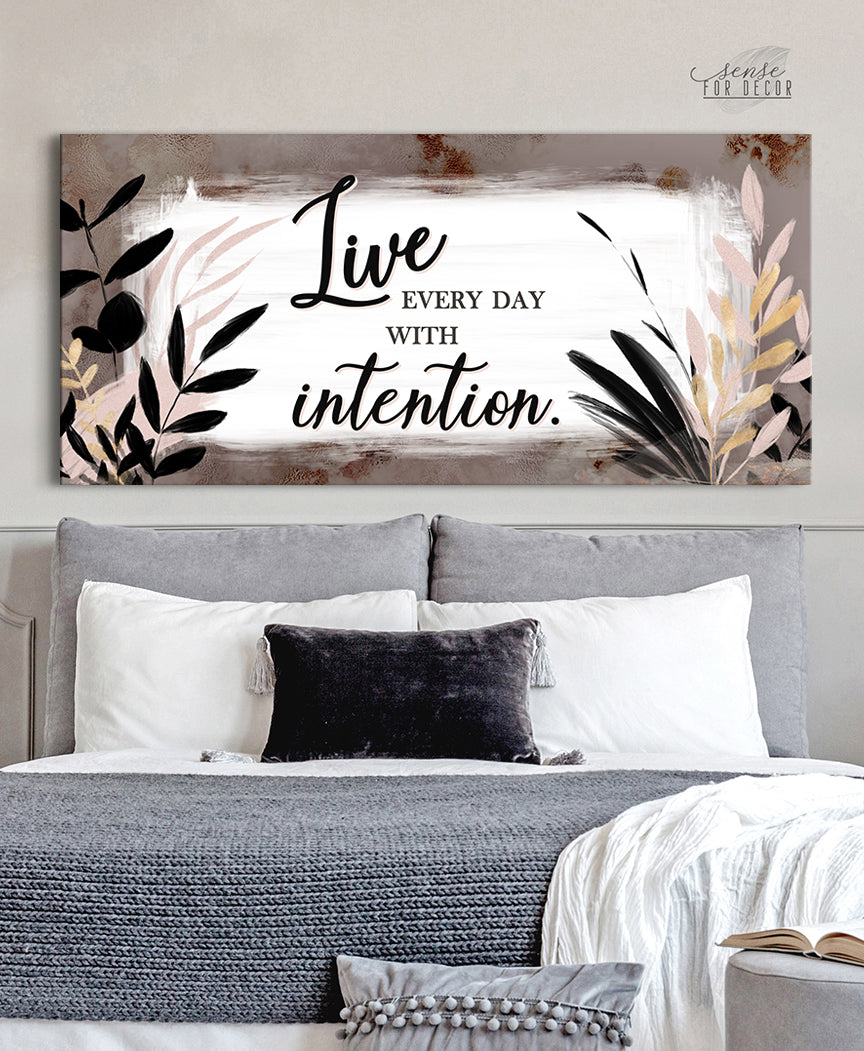 Christian Wall Art - Live Every Day Intentionally (Ready-to-Hang Wood Frame) - Buy 2, Save 20%
