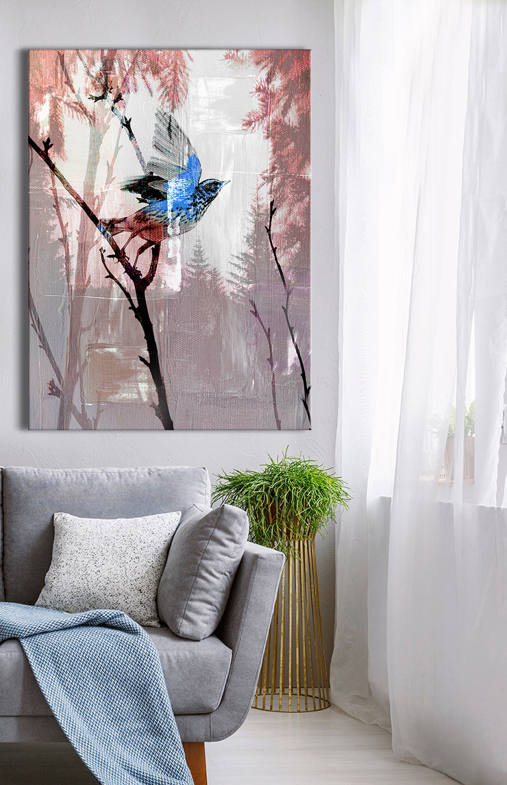 Exclusive Bird Forest Wall Art with Wood Frame - Ready to Hang! Buy 2 Save 20%
