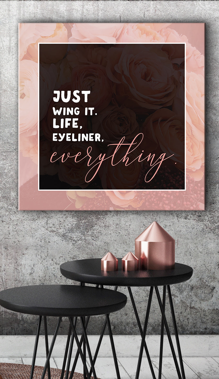 Just Wing It Home Wall Art: Wood Frame, Ready To Hang - Buy 2, Save 20%
