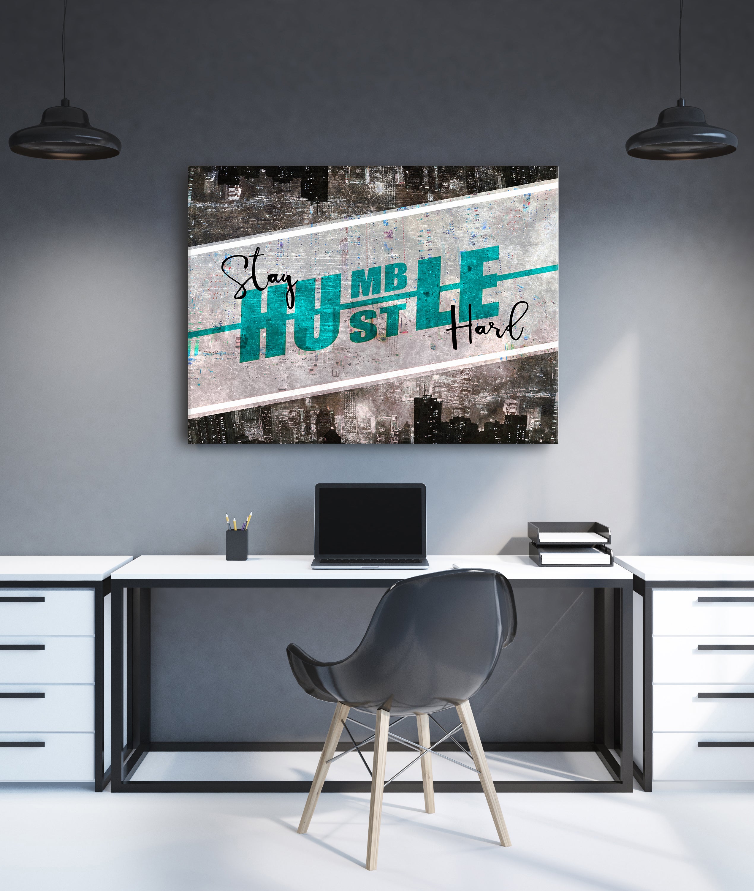 Powerful Women Wall Art - 'Stay Humble' with Wood Frame, Ready to Hang! Buy 2 Save 20%