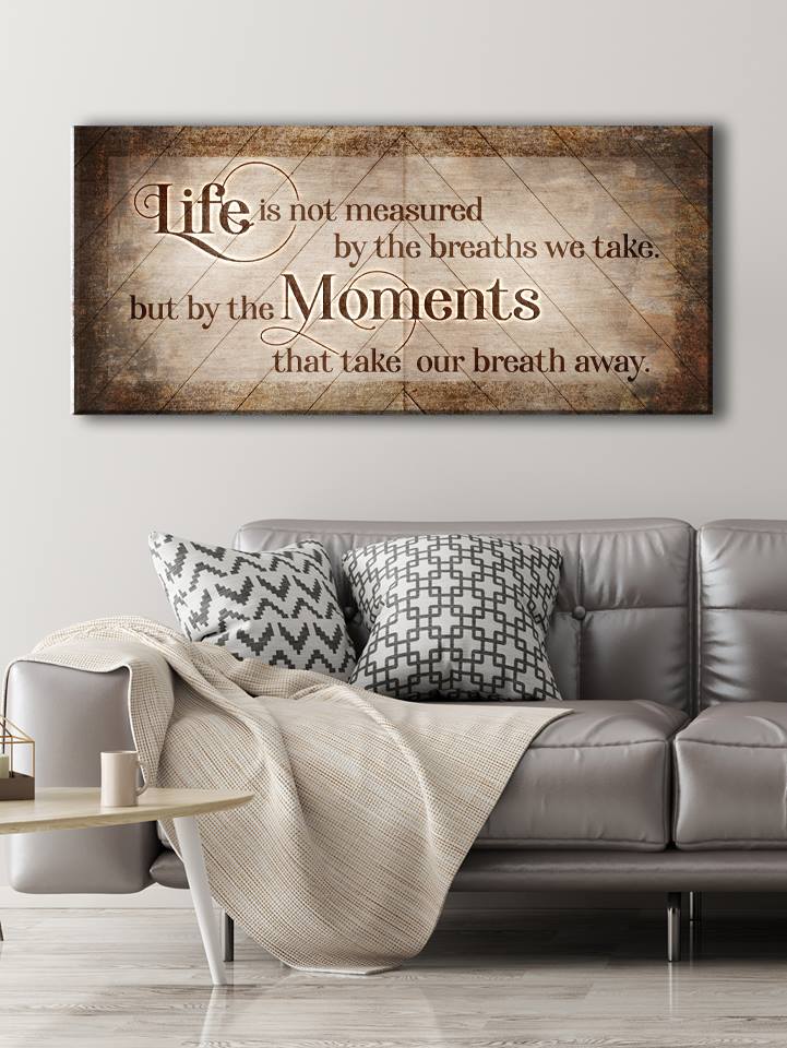 Life is Not Measured V3 Wall Art - Wood Frame, Ready to Hang! Buy 2, Save 20%