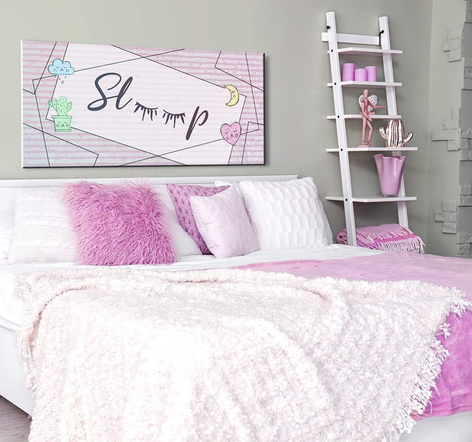 Teen Sleep Wall Art - Wood Frame, Ready To Hang! Buy 2, Save 20%
