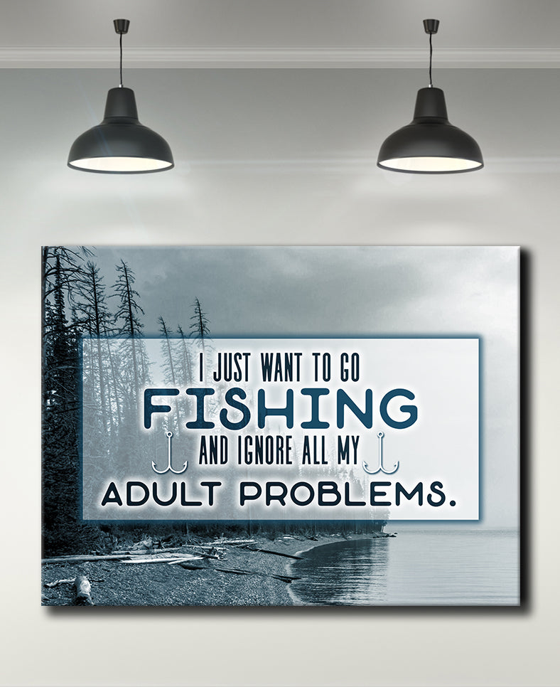 Exclusive Fisherman Art Canvas - Wood Frame, Ready To Hang! Buy 2 Save 20%