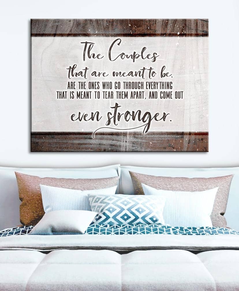 Exclusive Bedroom Wall Art: Strong Couples Prints with Wood Frame, Ready to Hang - Buy 2 Get 20% Off!