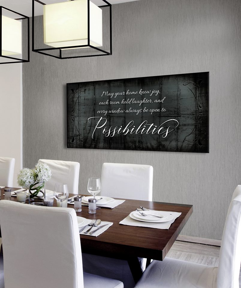 Hot! Ready - To - Hang Wood - Framed Home Wall Art: May Your Home Know Joy