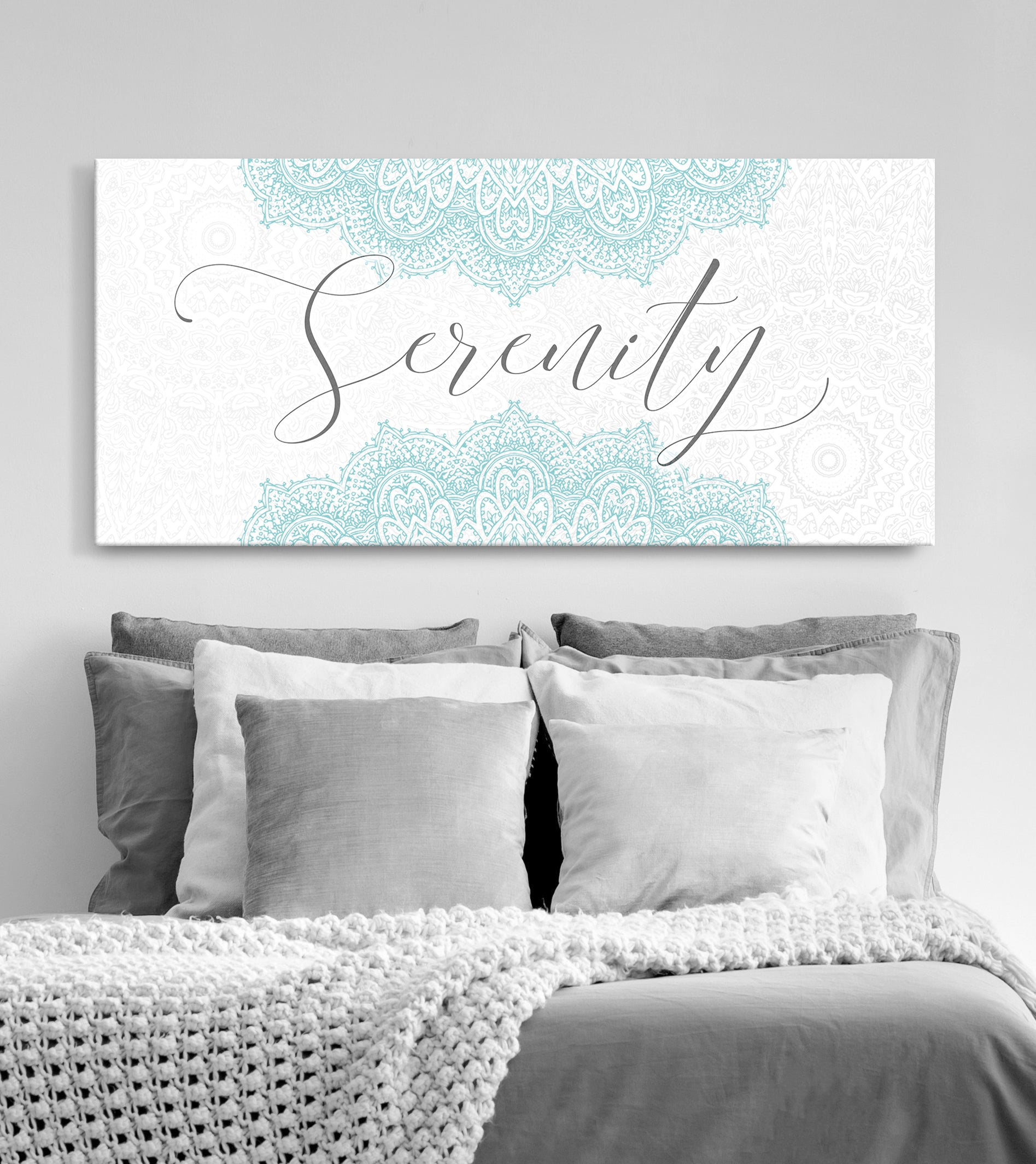 Exclusive Home Wall Art: Serenity Word with Wood Frame, Ready to Hang - Buy 2 Get 20% Off!