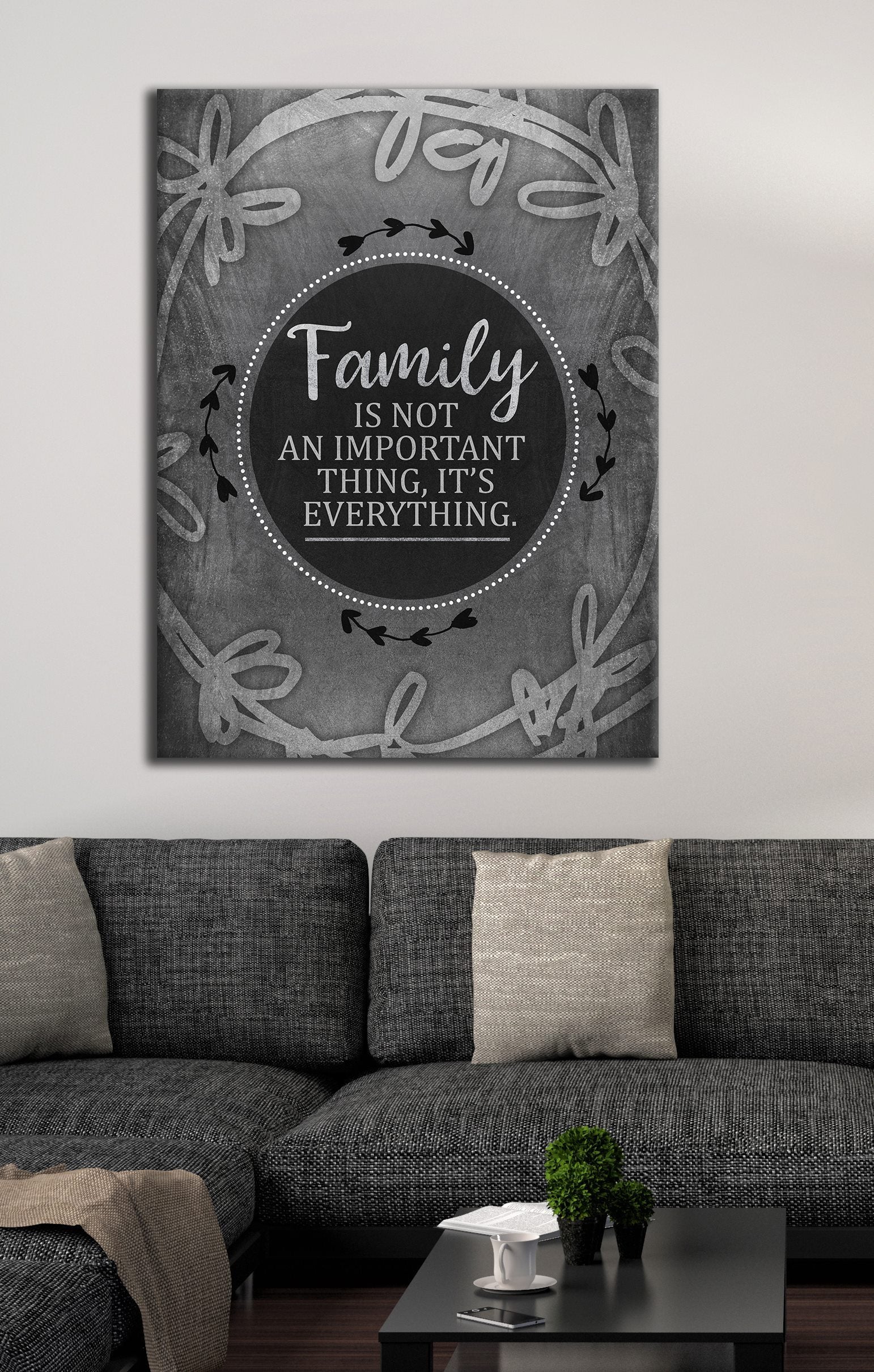 Ready-to-Hang Wood Frame Family Wall Art: Family Means Everything V4