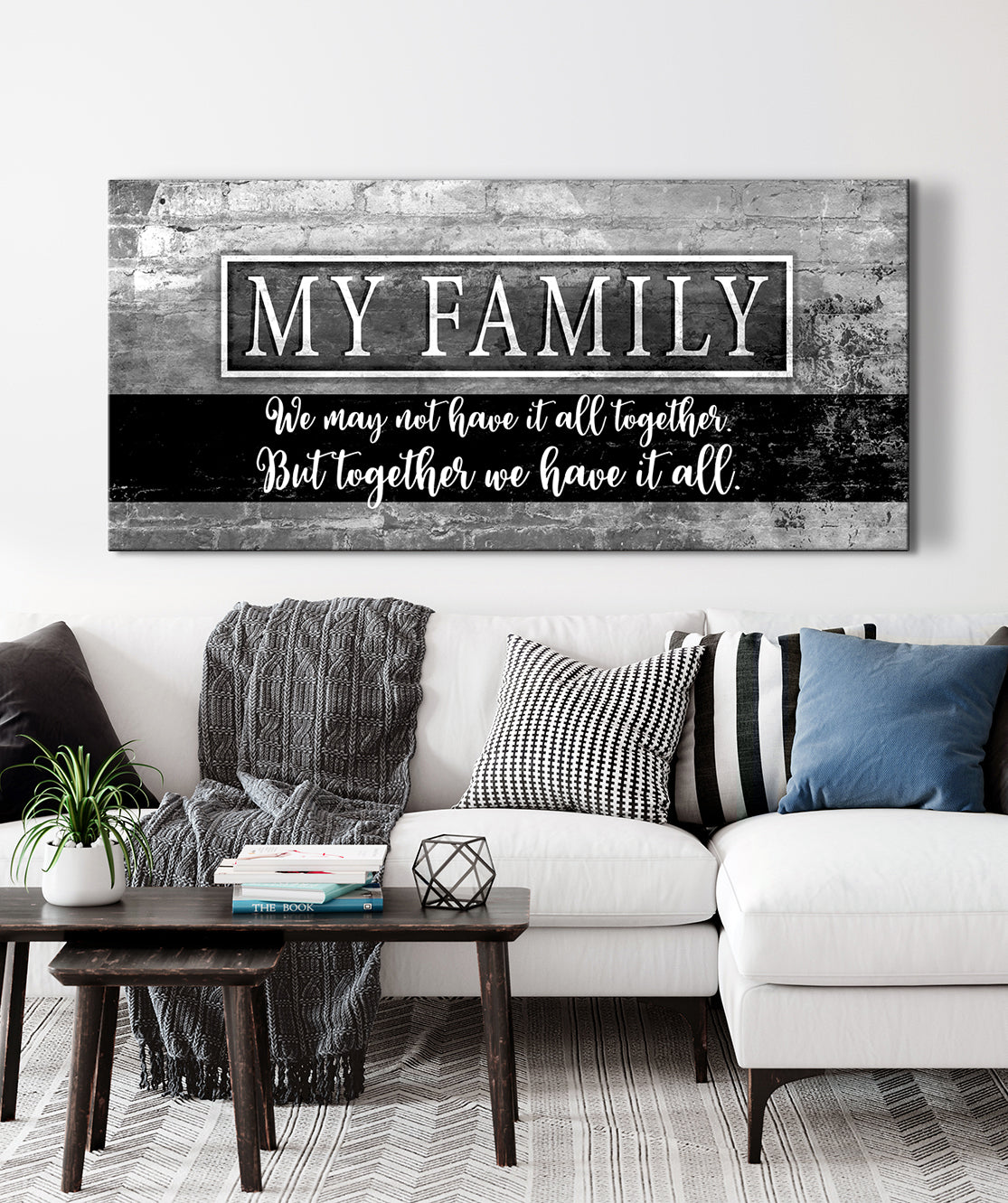 Family Wall Art - Family Have It All V4 with Wood Frame, Ready to Hang! Buy 2 Save 20%