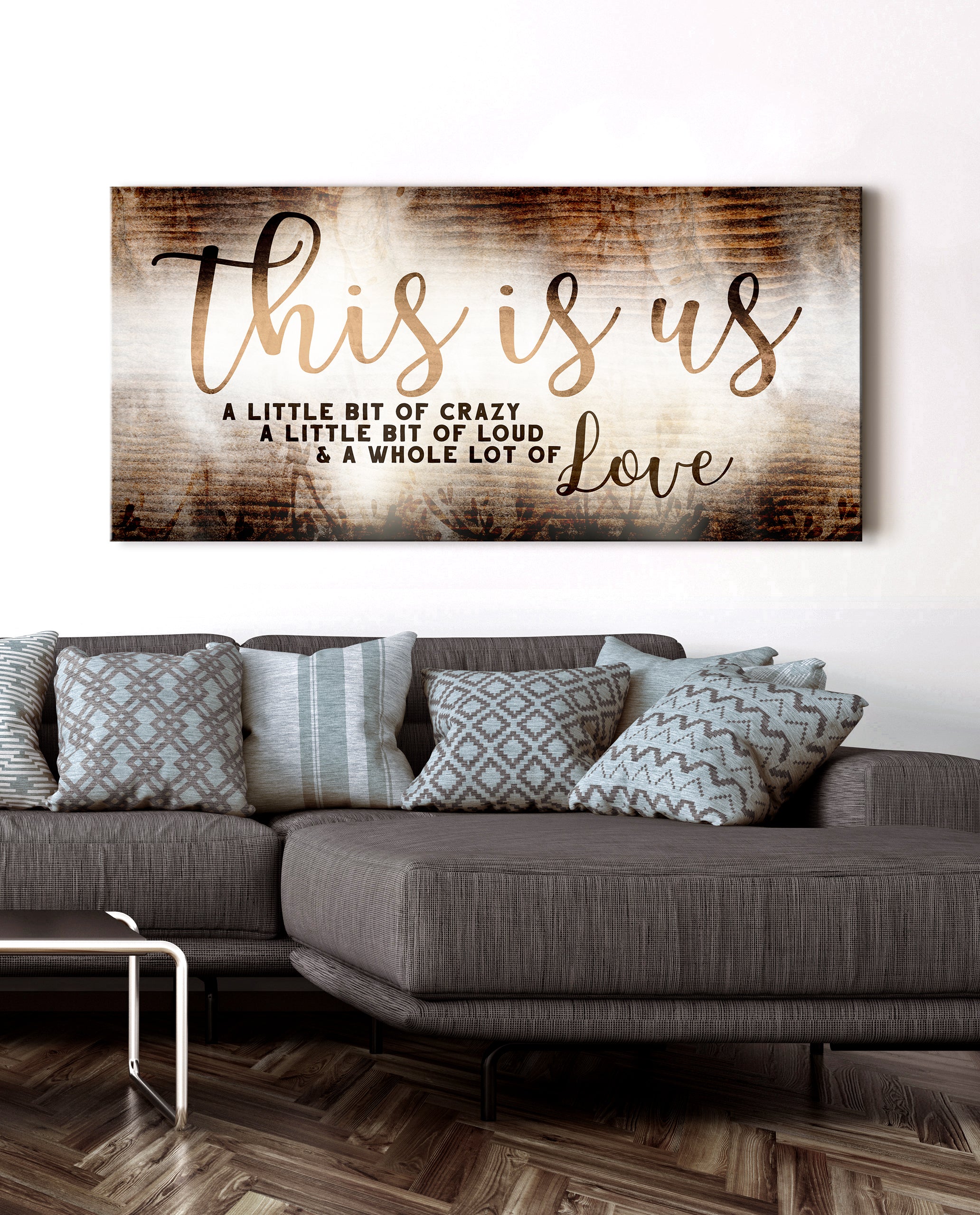 Hot Deal! Family Wall Art 'This Is Us' V12 (Wood Frame, Ready to Hang)