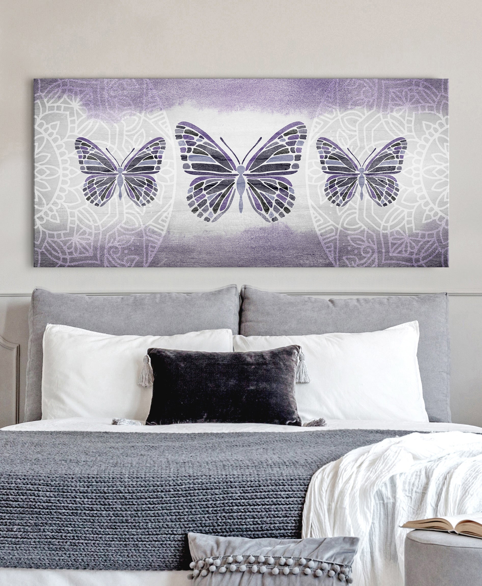 Exclusive Boho Butterfly Trio Insect Wall Art with Wood Frame, Ready to Hang - Buy 2 Get 20% Off!