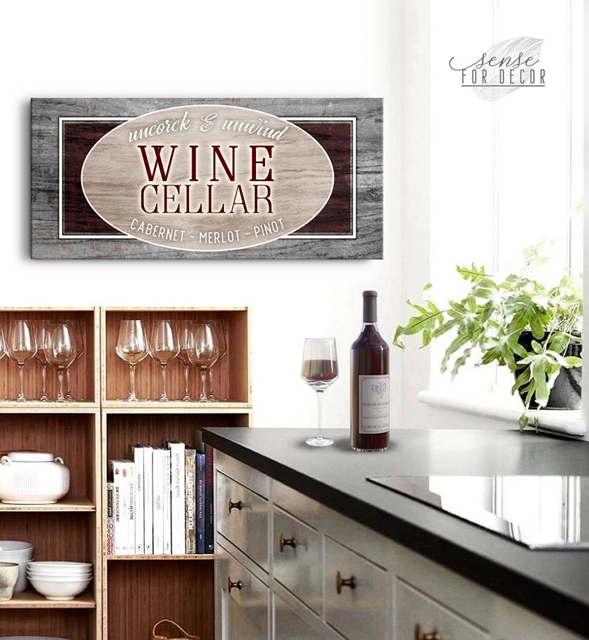 Exclusive Wine Wall Art: Ready - to - Hang Wine Cellar Sign