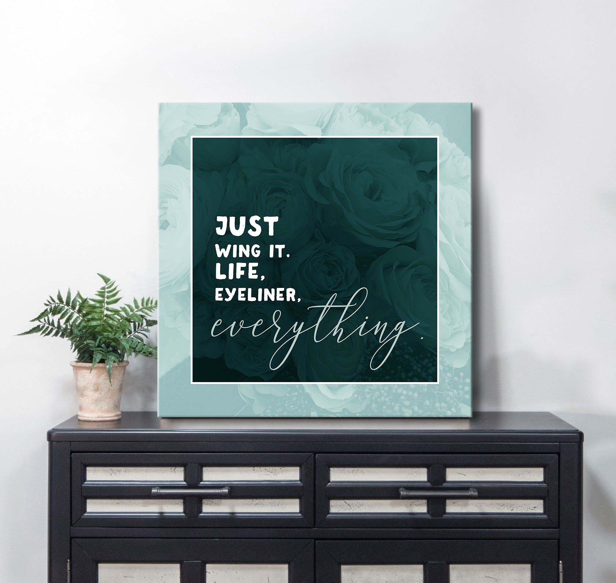 Just Wing It Home Wall Art: Wood Frame, Ready To Hang - Buy 2, Save 20%