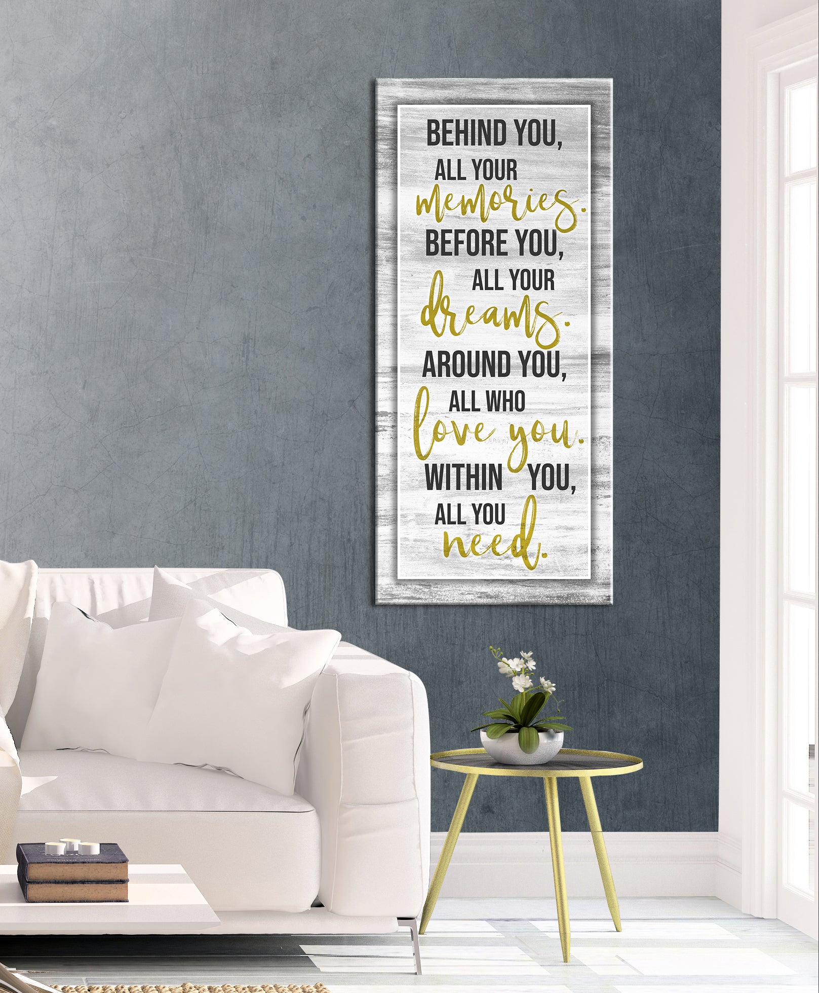 Ready-to-Hang Wood Framed Home Wall Art: Memories Behind You v2