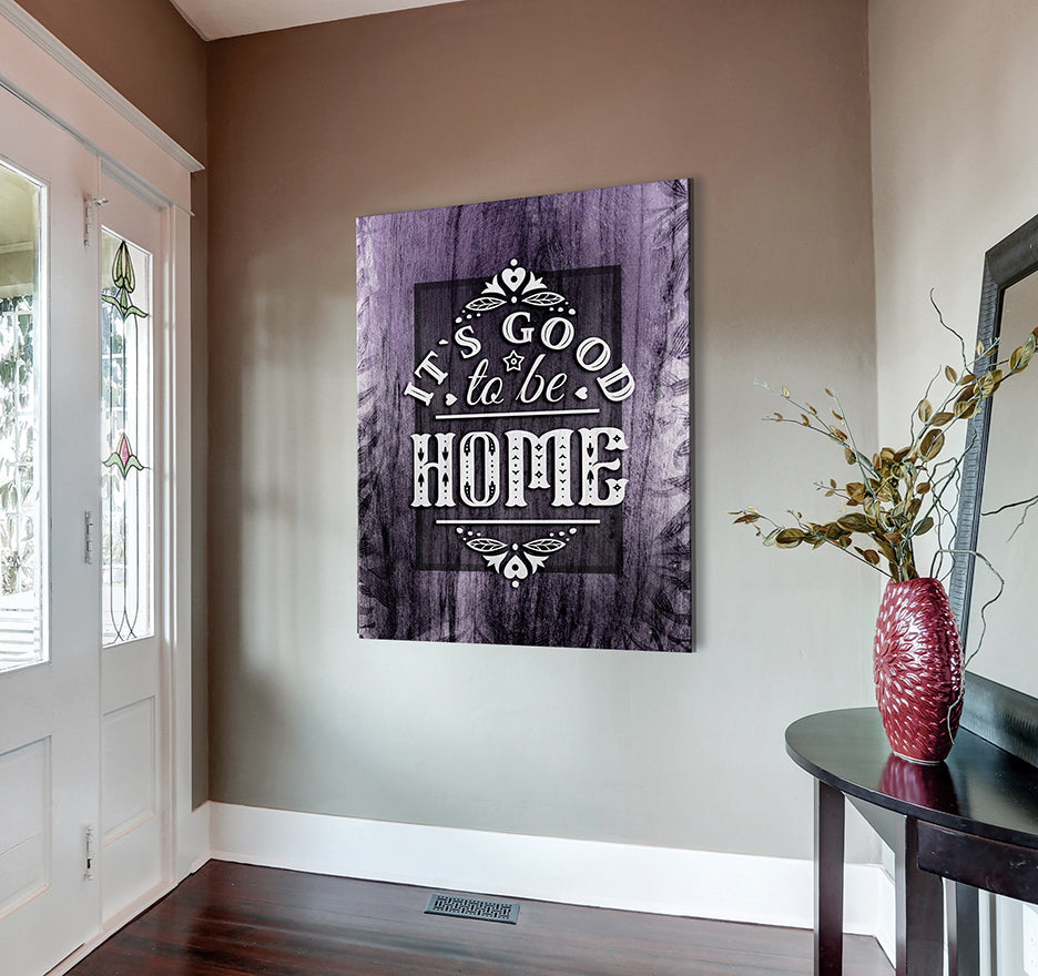 Hot Deal! High - Quality Wood - Framed 'It's Good to be Home V9' Wall Art Ready to Hang