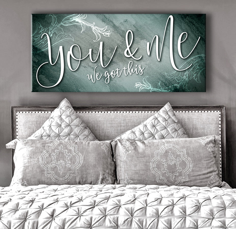 Hot Deal! Ready - to - Hang Wood - Framed Couples Wall Art: You And Me We Got This V13