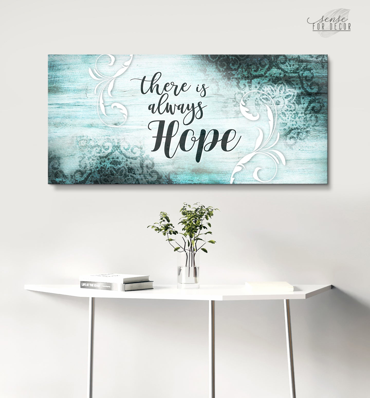 Inspire Wall Art: There is Always Hope - Wood Frame, Ready to Hang! Buy 2, Save 20%