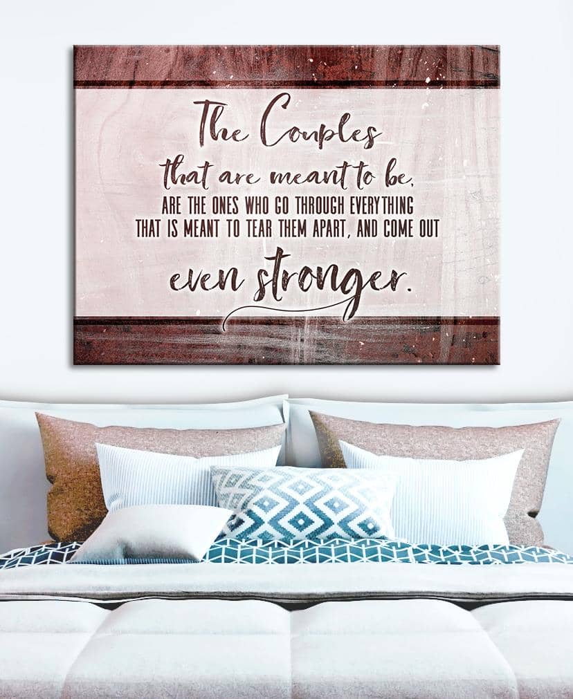 Exclusive Bedroom Wall Art: Strong Couples Prints with Wood Frame, Ready to Hang - Buy 2 Get 20% Off!