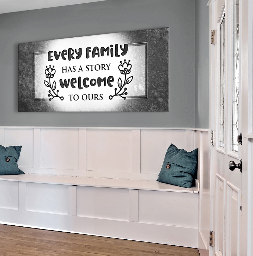 Family Wall Art V4: Ready-to-Hang Wood Frame, Share Your Family Story