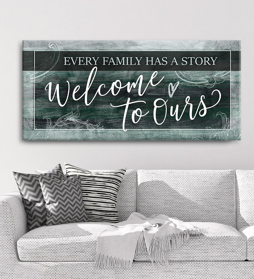 Ready - To - Hang Family Wall Art V6 with Wood Frame: Share Your Family Story